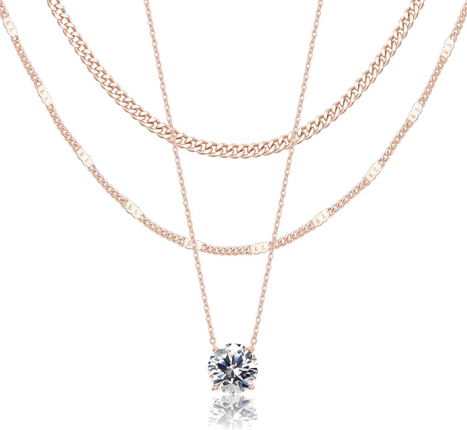 14K Gold Layered Necklace Set
