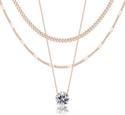 14K Gold Layered Necklace Set