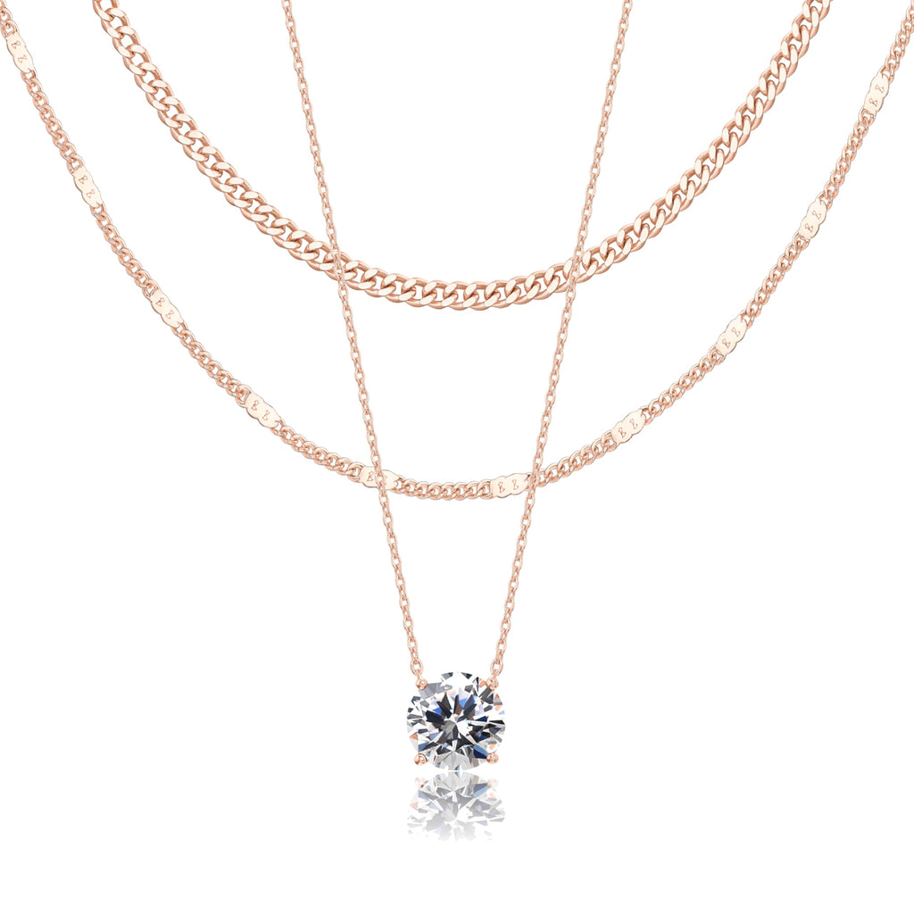 14K Gold Layered Necklace Set