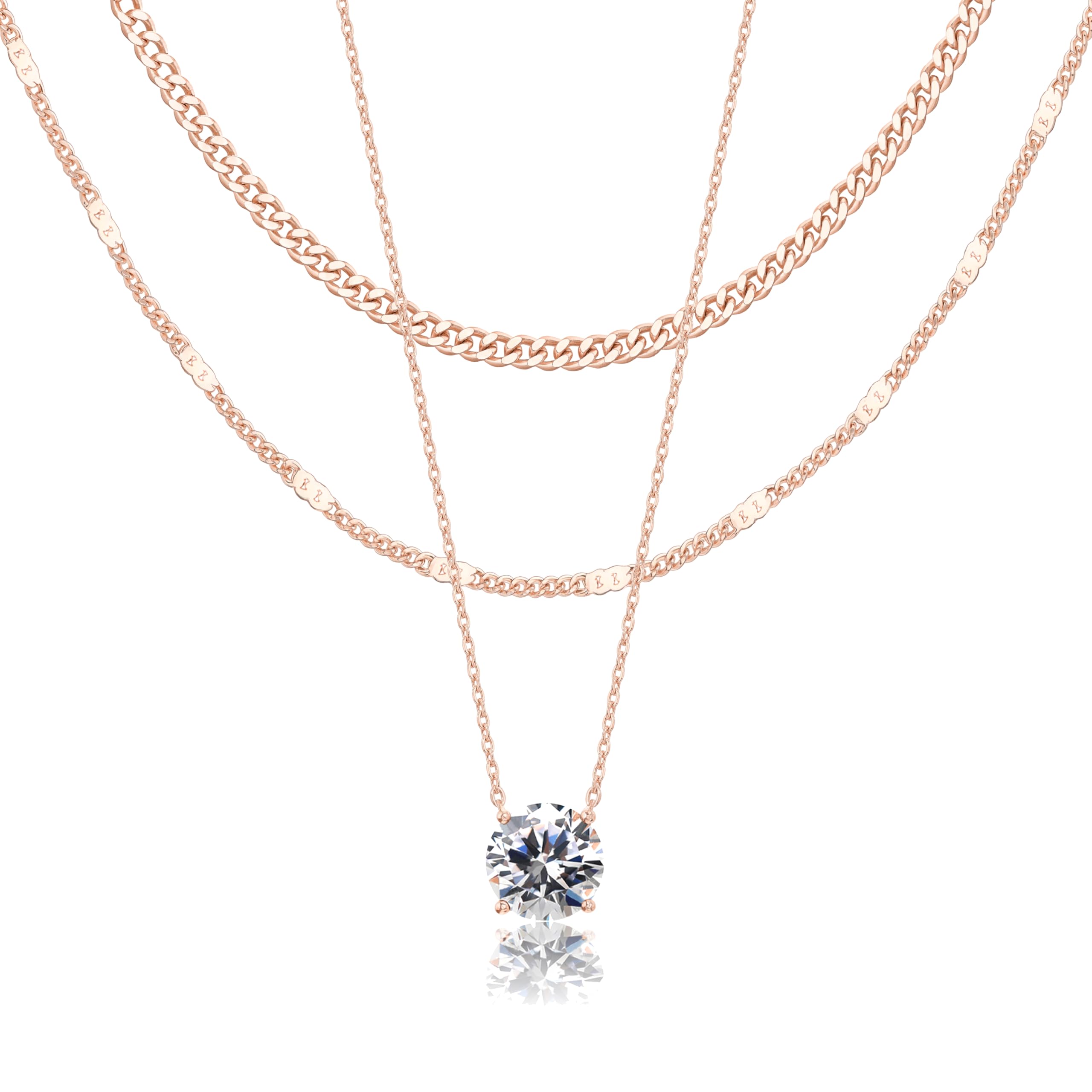 14K Gold Layered Necklace Set