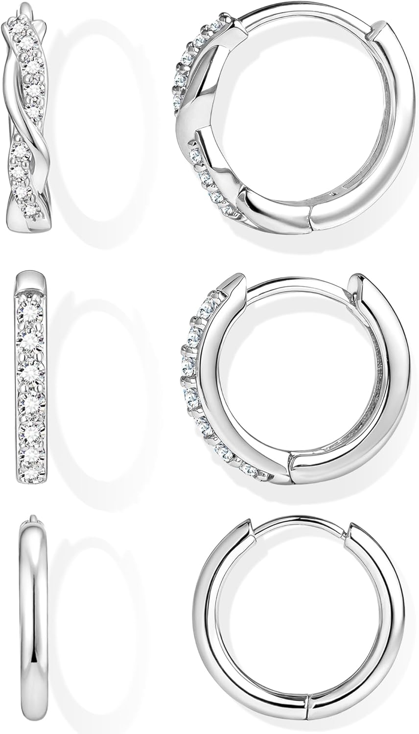 Gold-Tone Silver-Tone Hoop Earrings