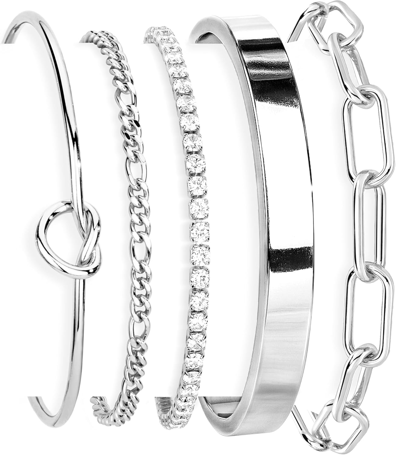 14K Gold Plated 925 Silver Beaded Bracelet Set