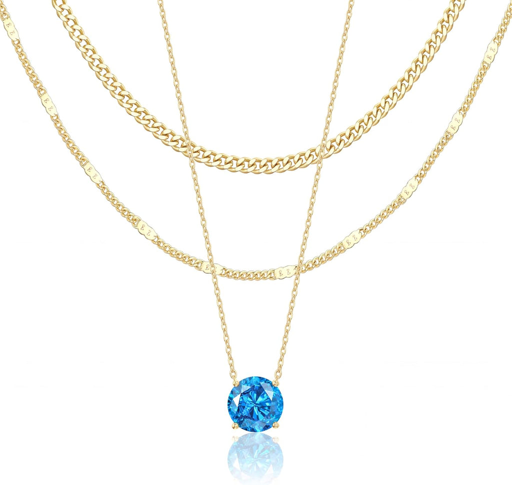14K Gold Layered Necklace Set