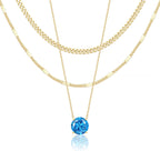 14K Gold Layered Necklace Set