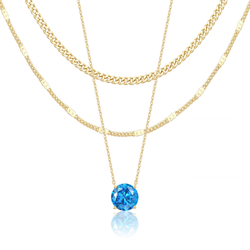 14K Gold Layered Necklace Set