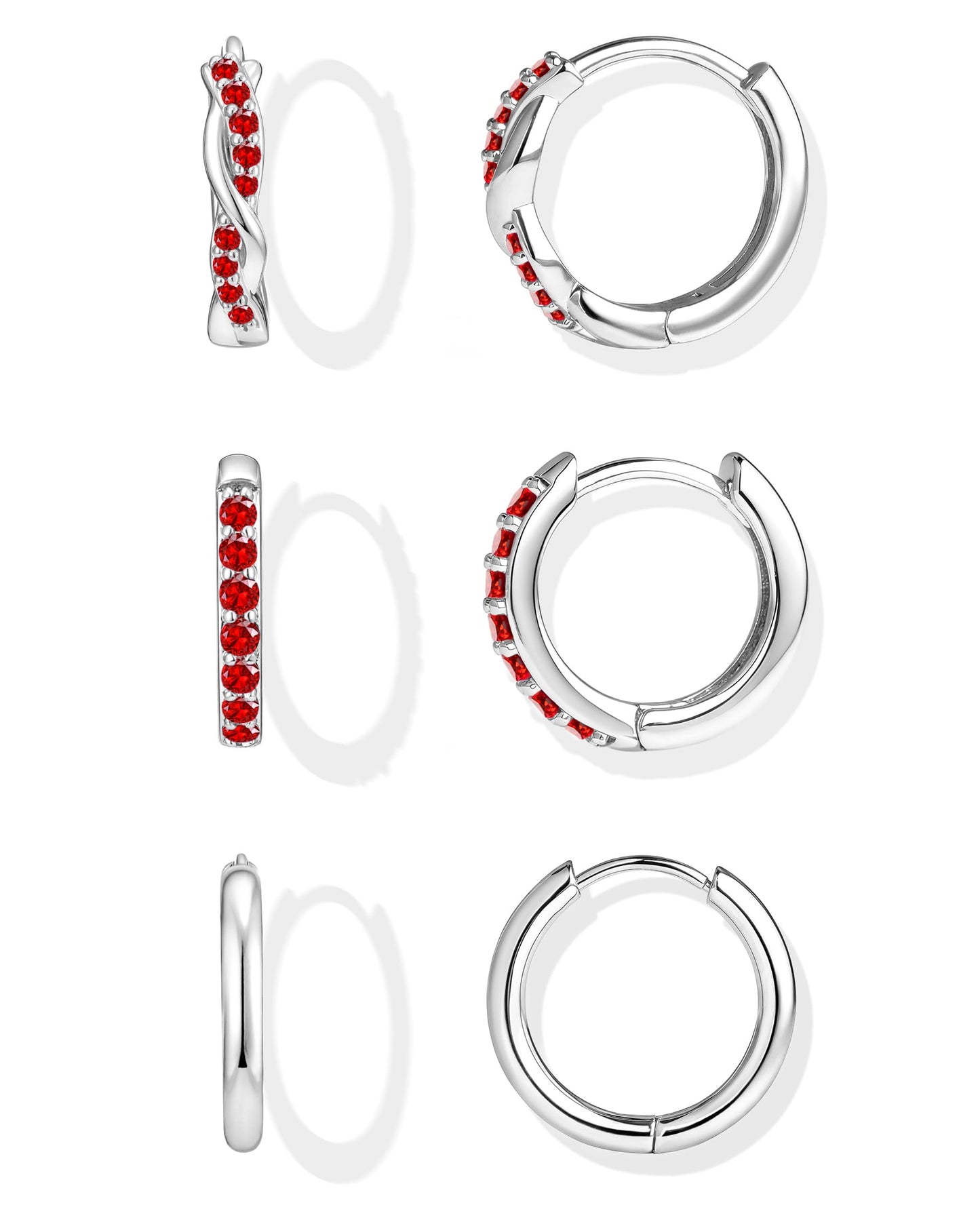 Gold-Tone Silver-Tone Hoop Earrings