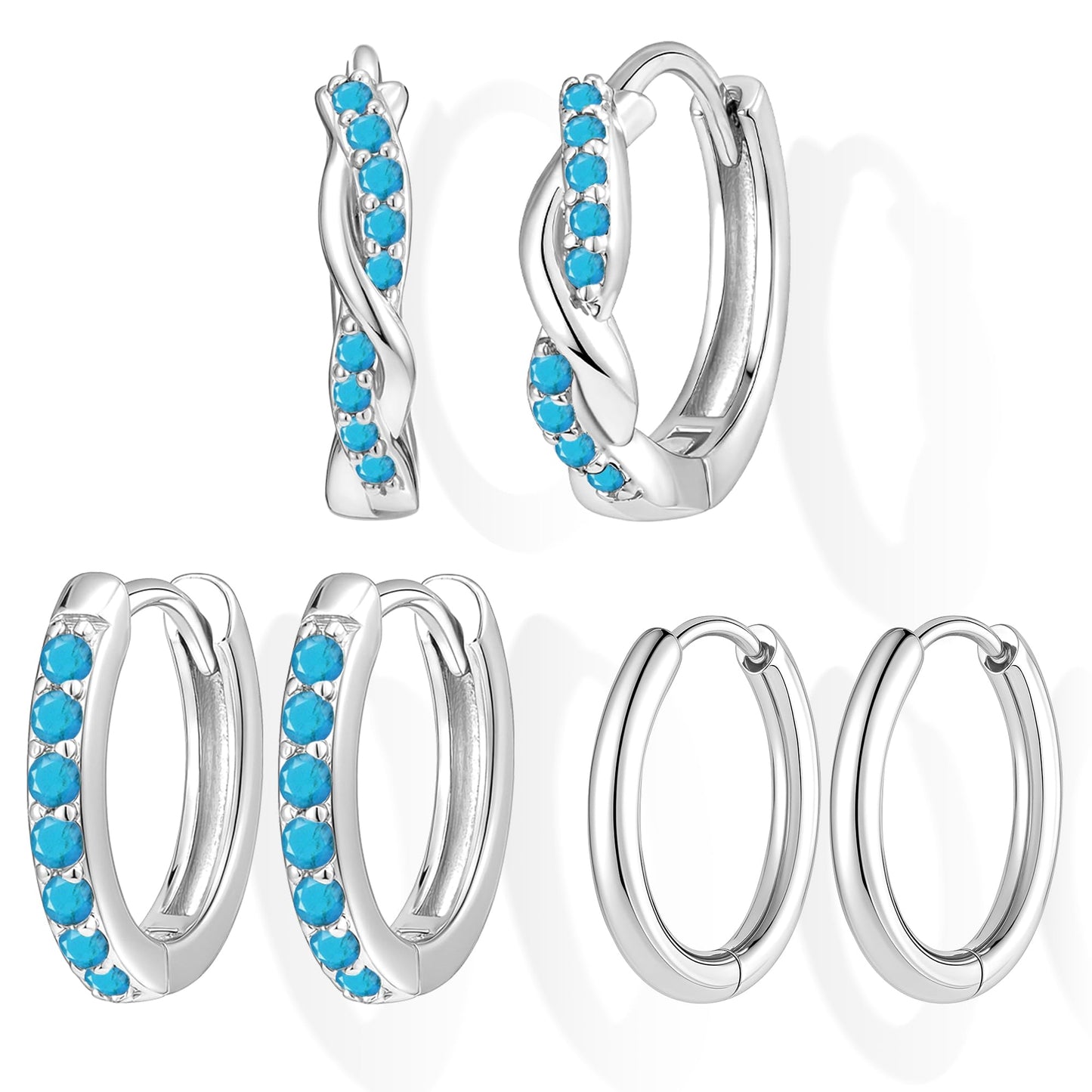 Gold-Tone Silver-Tone Hoop Earrings