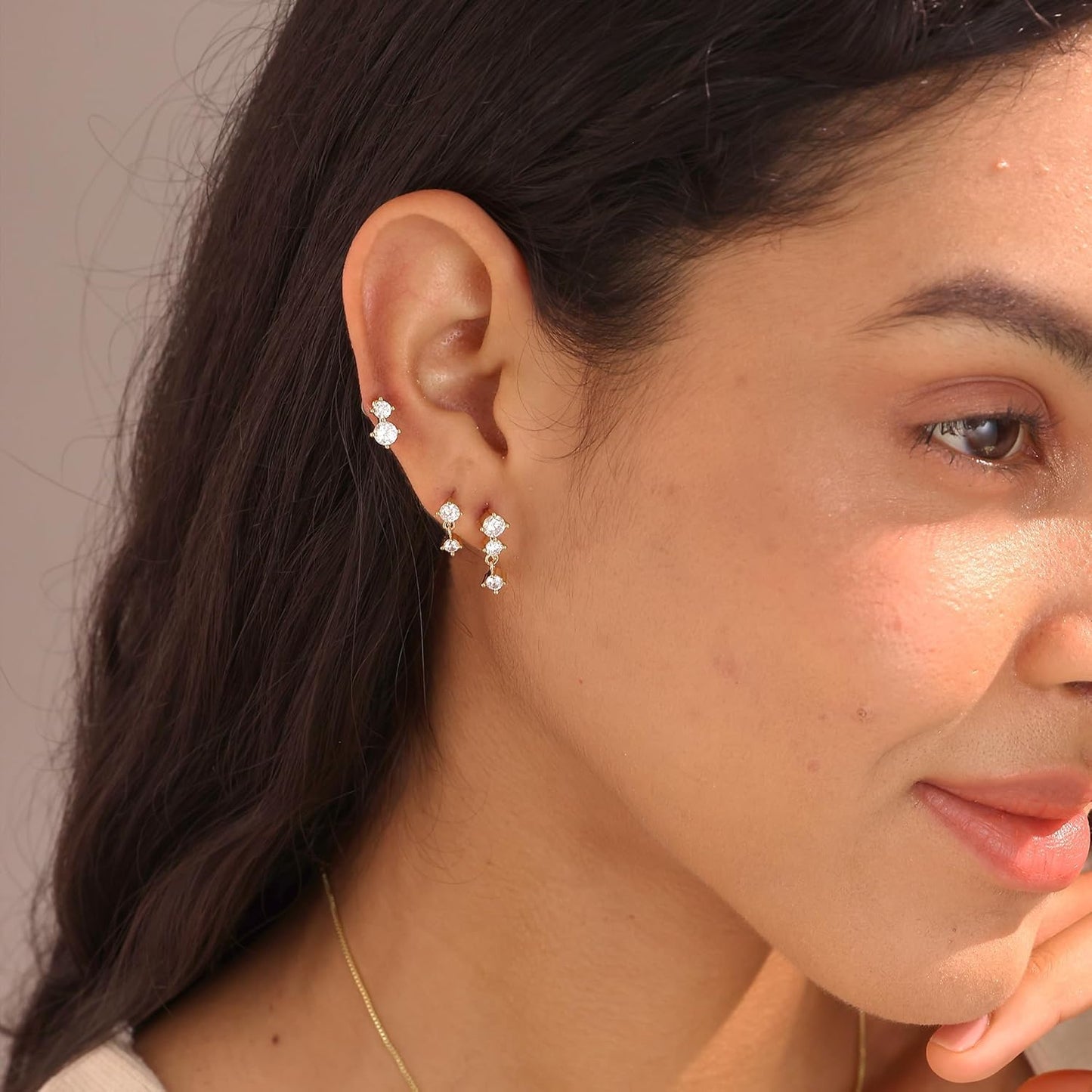 Gold-Tone Hoop Earrings