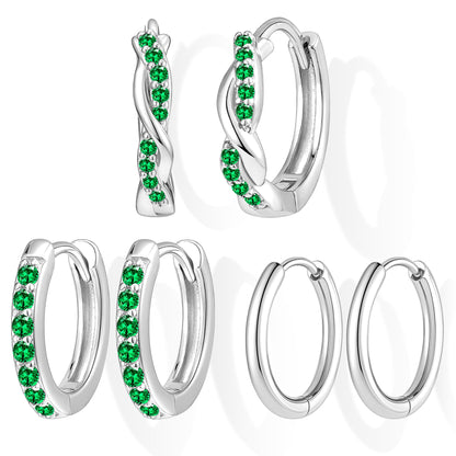 Gold-Tone Silver-Tone Hoop Earrings