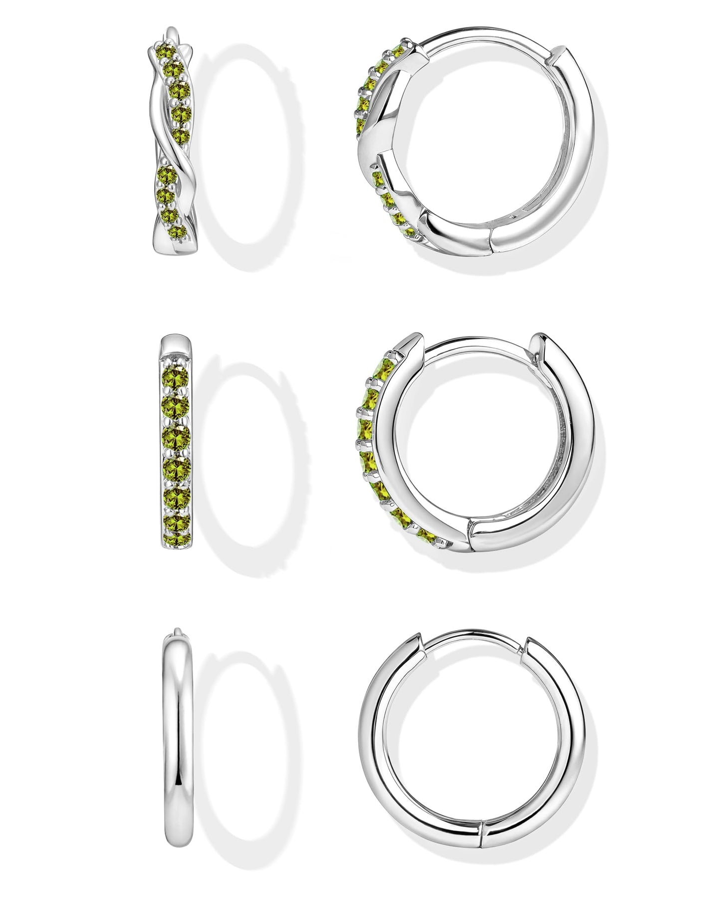 Gold-Tone Silver-Tone Hoop Earrings