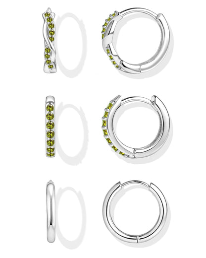 Gold-Tone Silver-Tone Hoop Earrings