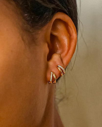 Gold-Tone Hoop Earrings