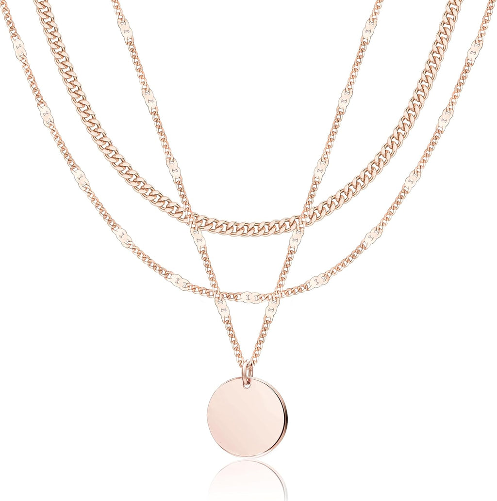 14K Gold Layered Necklace Set