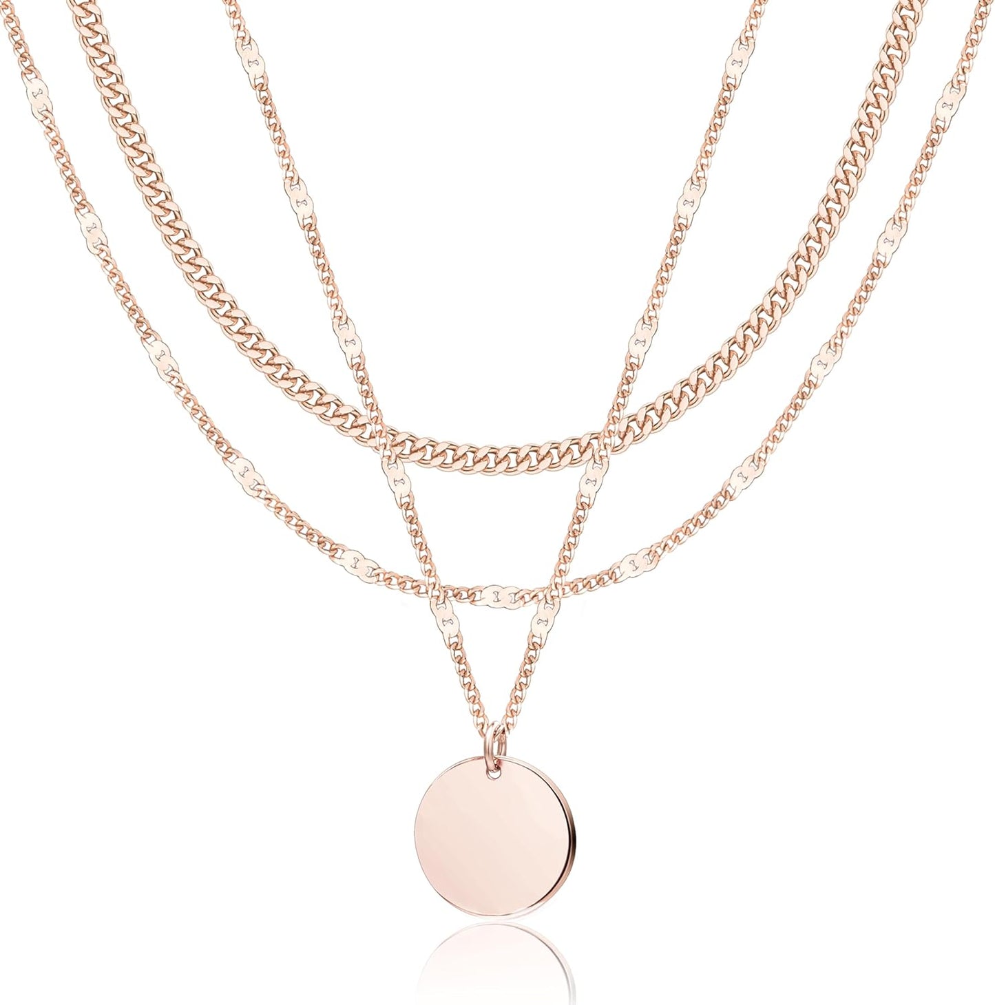 14K Gold Layered Necklace Set