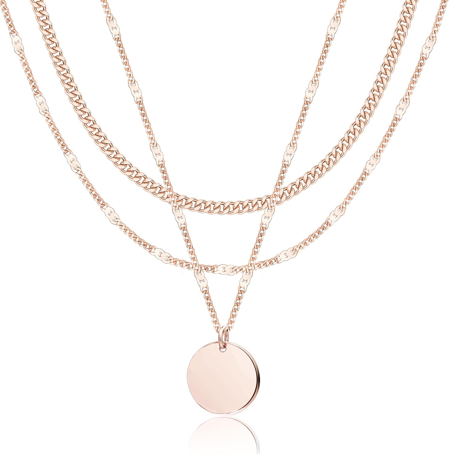 14K Gold Layered Necklace Set