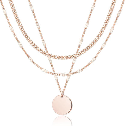 14K Gold Layered Necklace Set