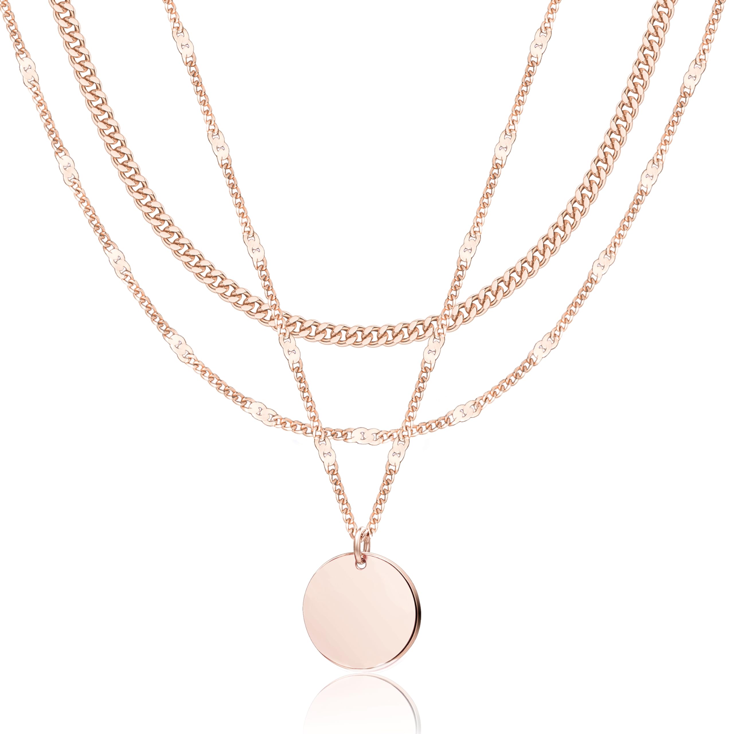 14K Gold Layered Necklace Set