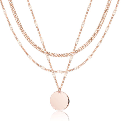 14K Gold Layered Necklace Set