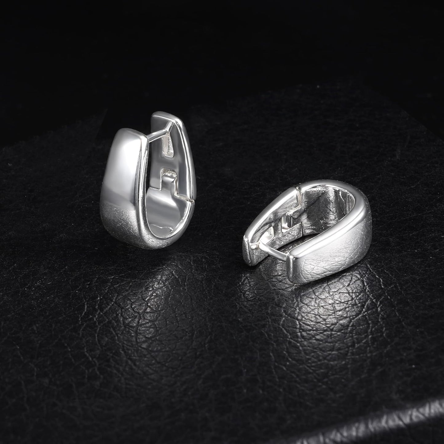 Gold-Tone Silver-Tone Chunky Earrings