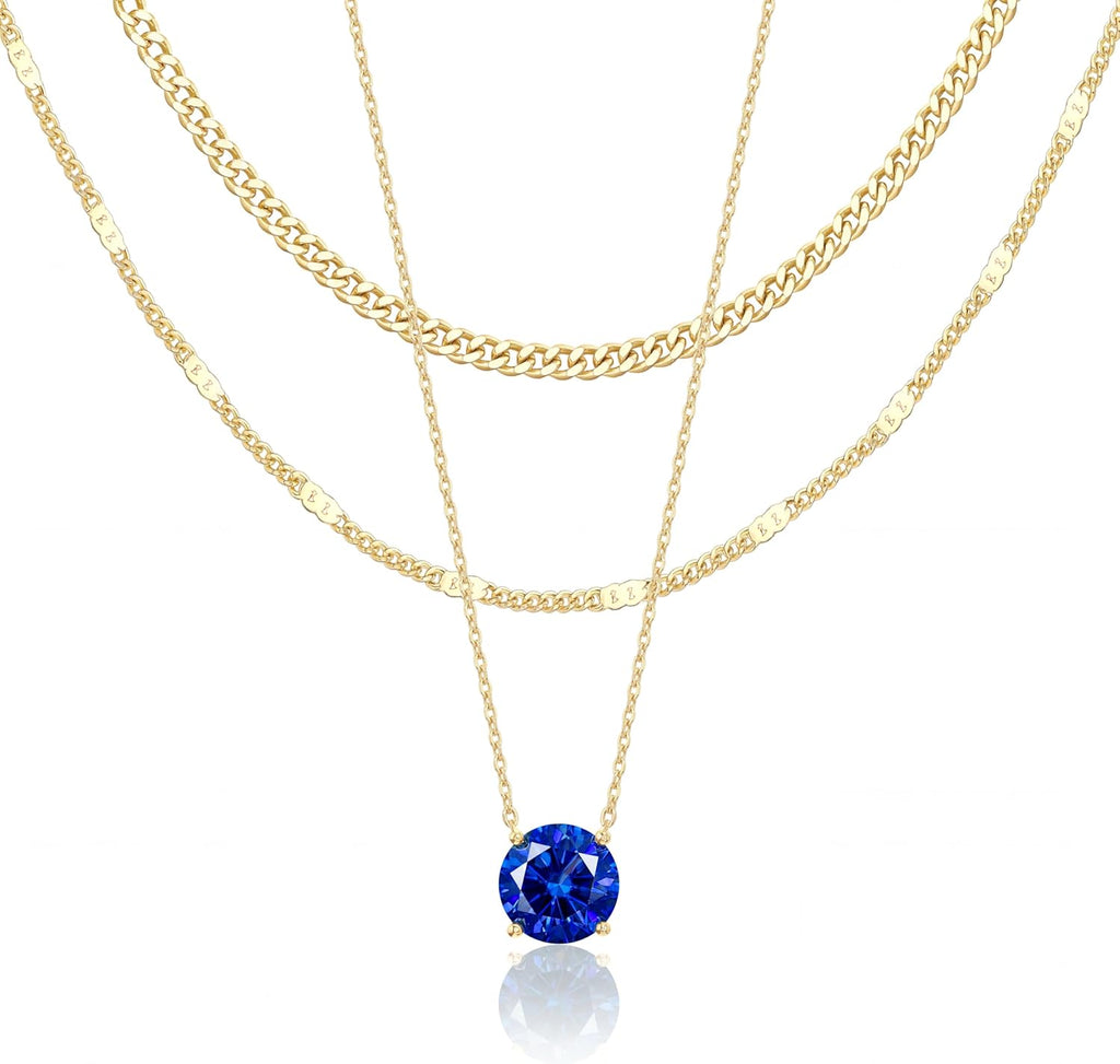 14K Gold Layered Necklace Set