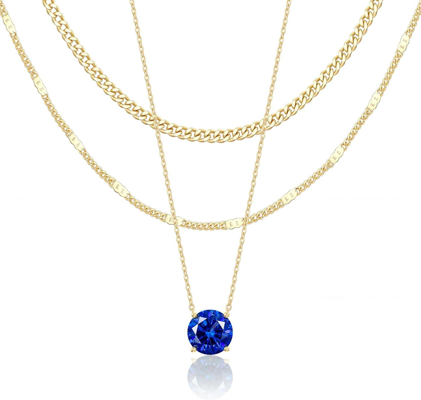 14K Gold Layered Necklace Set