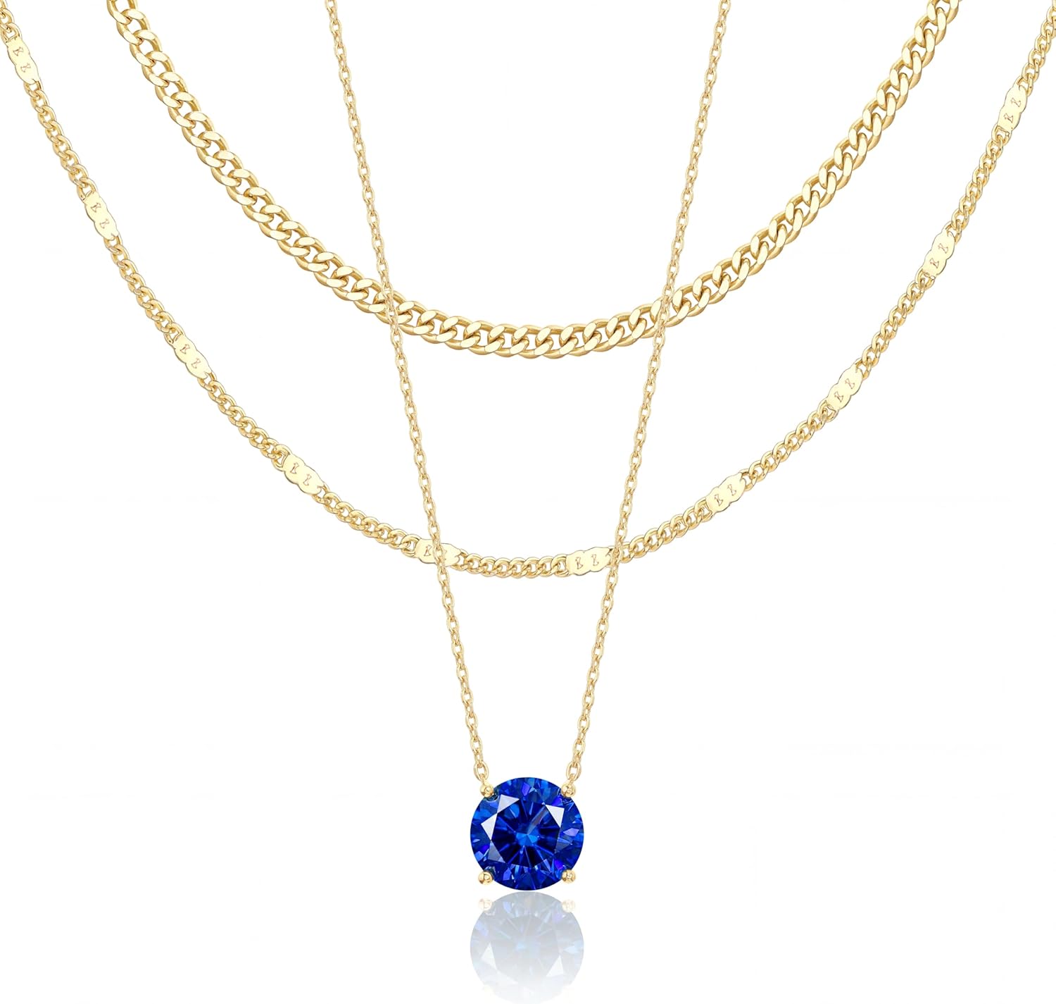 14K Gold Layered Necklace Set