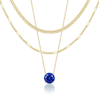 14K Gold Layered Necklace Set