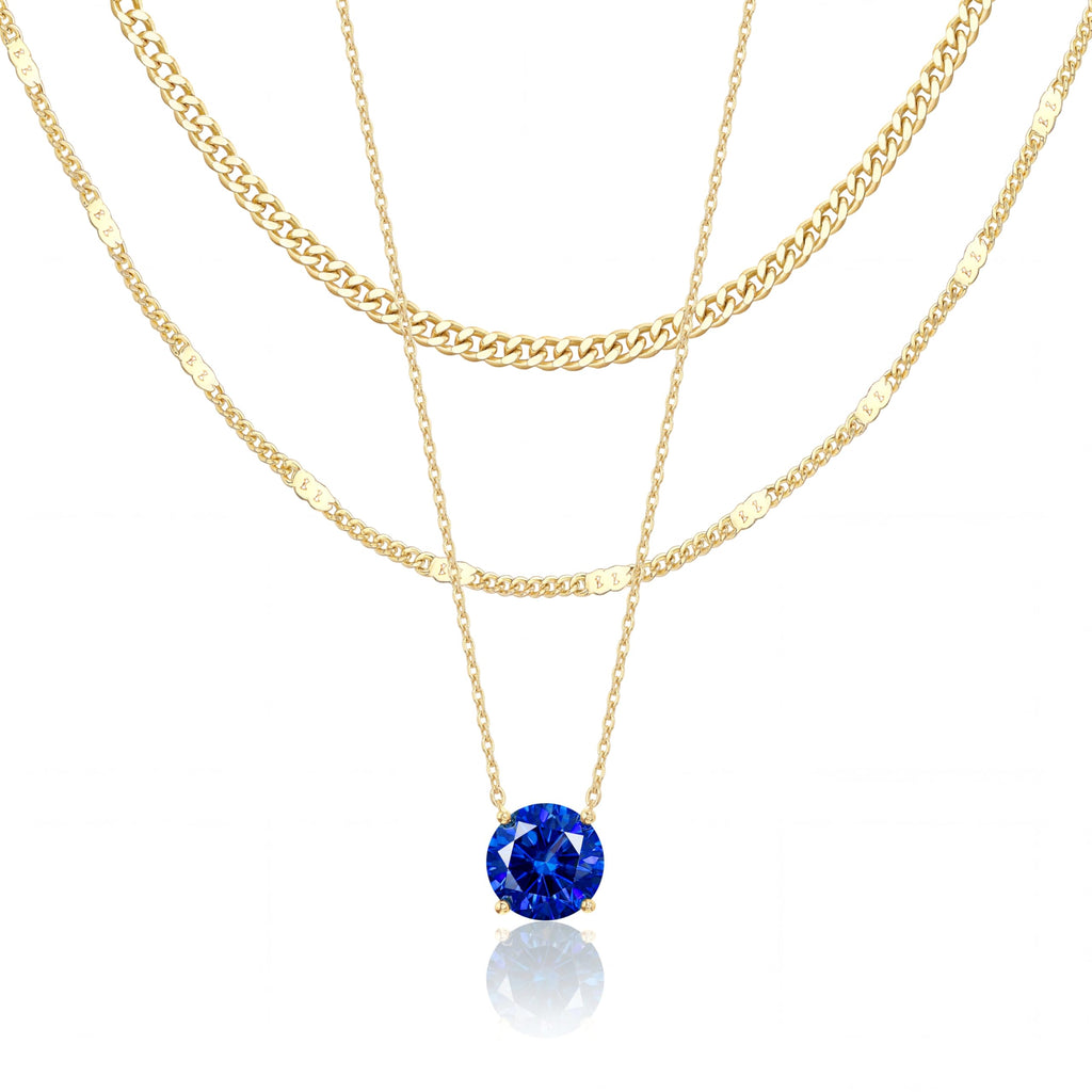 14K Gold Layered Necklace Set