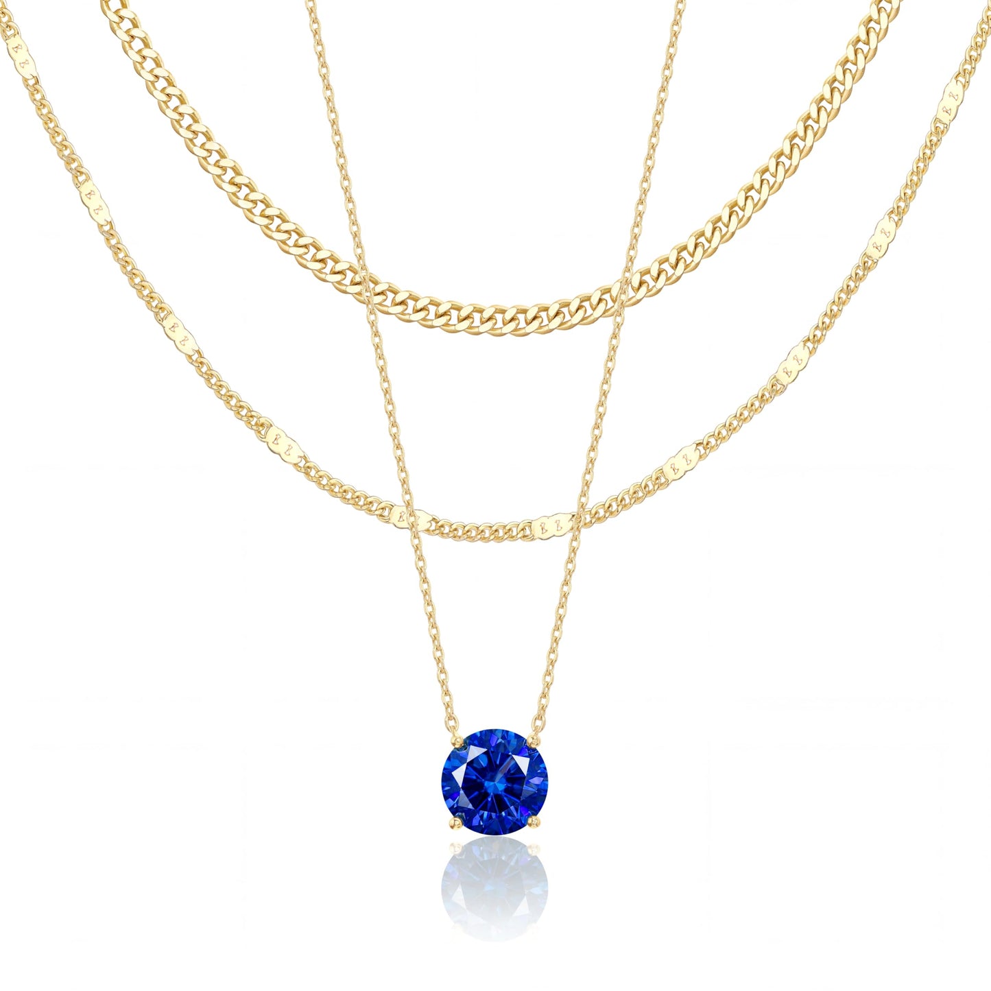 14K Gold Layered Necklace Set
