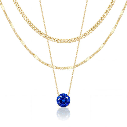14K Gold Layered Necklace Set