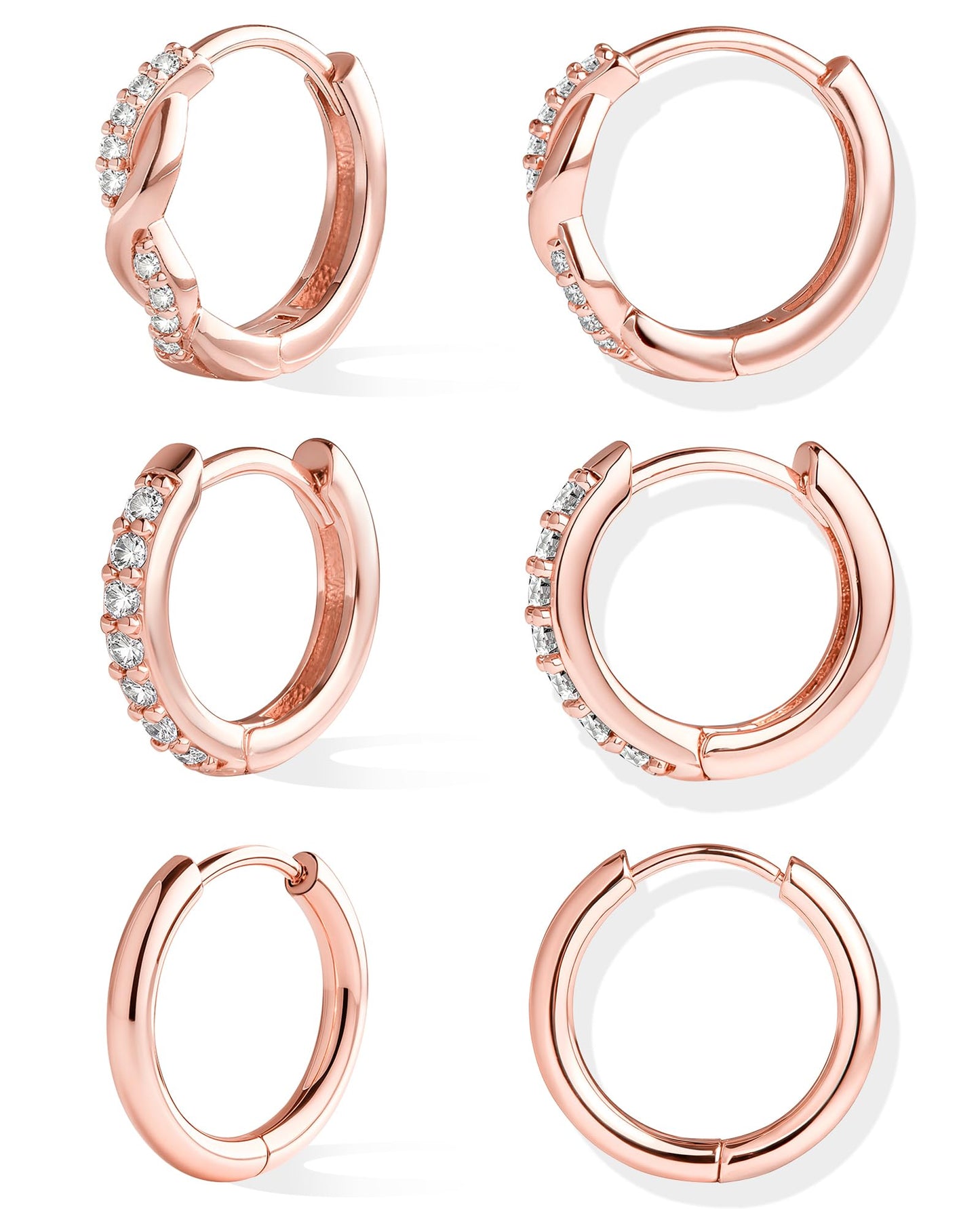 Gold-Tone Silver-Tone Hoop Earrings