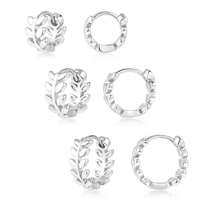 Gold-Tone Silver-Tone Hoop Earrings