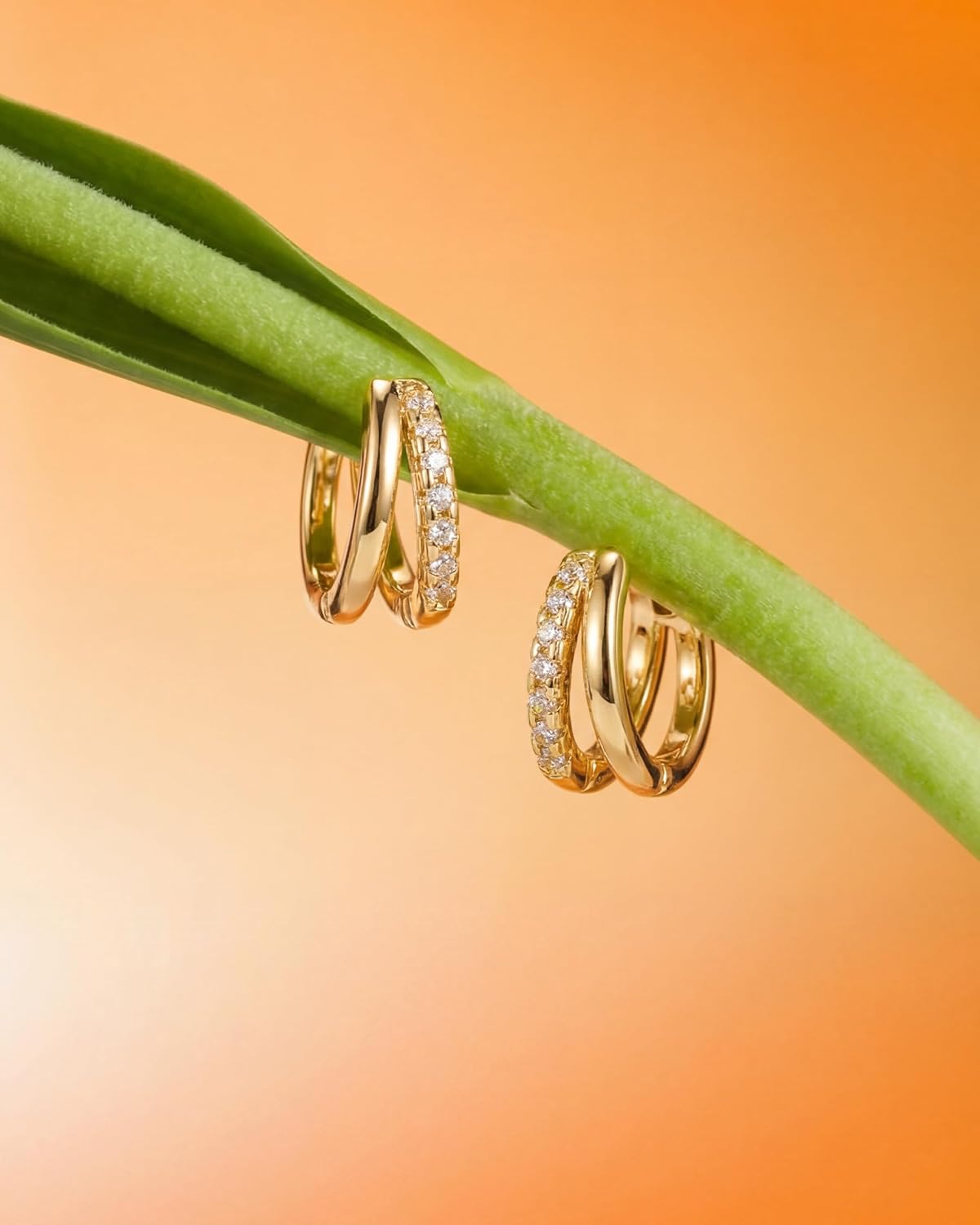 Gold-Tone Hoop Earrings