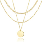 14K Gold Layered Necklace Set