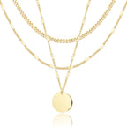 14K Gold Layered Necklace Set