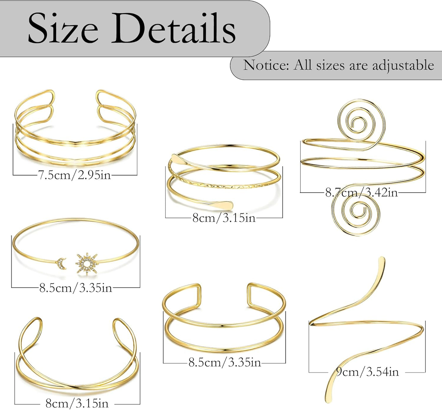 7-Piece Arm Cuff Set
