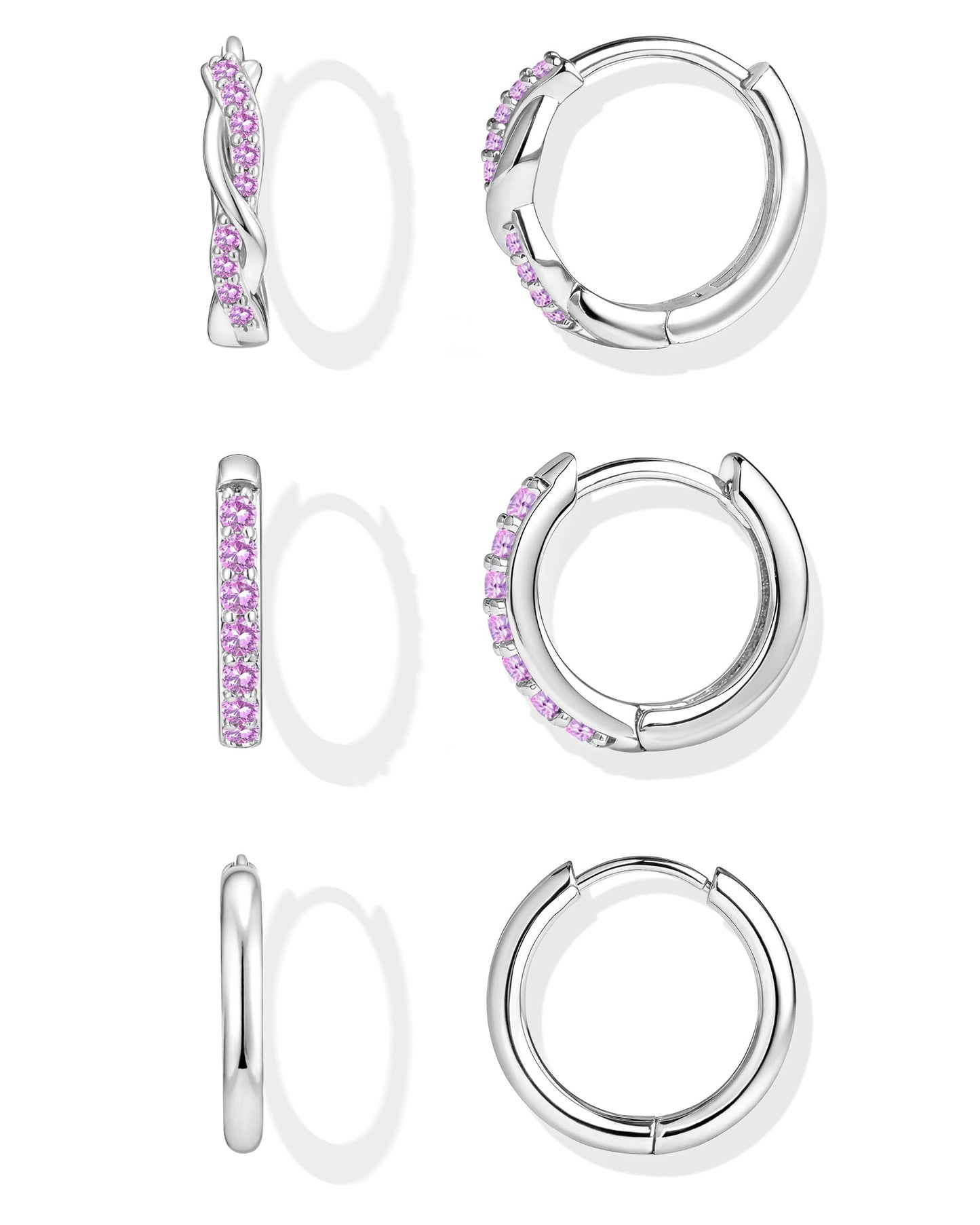 Gold-Tone Silver-Tone Hoop Earrings