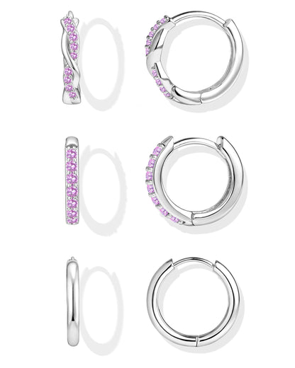 Gold-Tone Silver-Tone Hoop Earrings