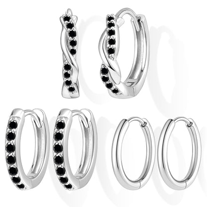 Gold-Tone Silver-Tone Hoop Earrings
