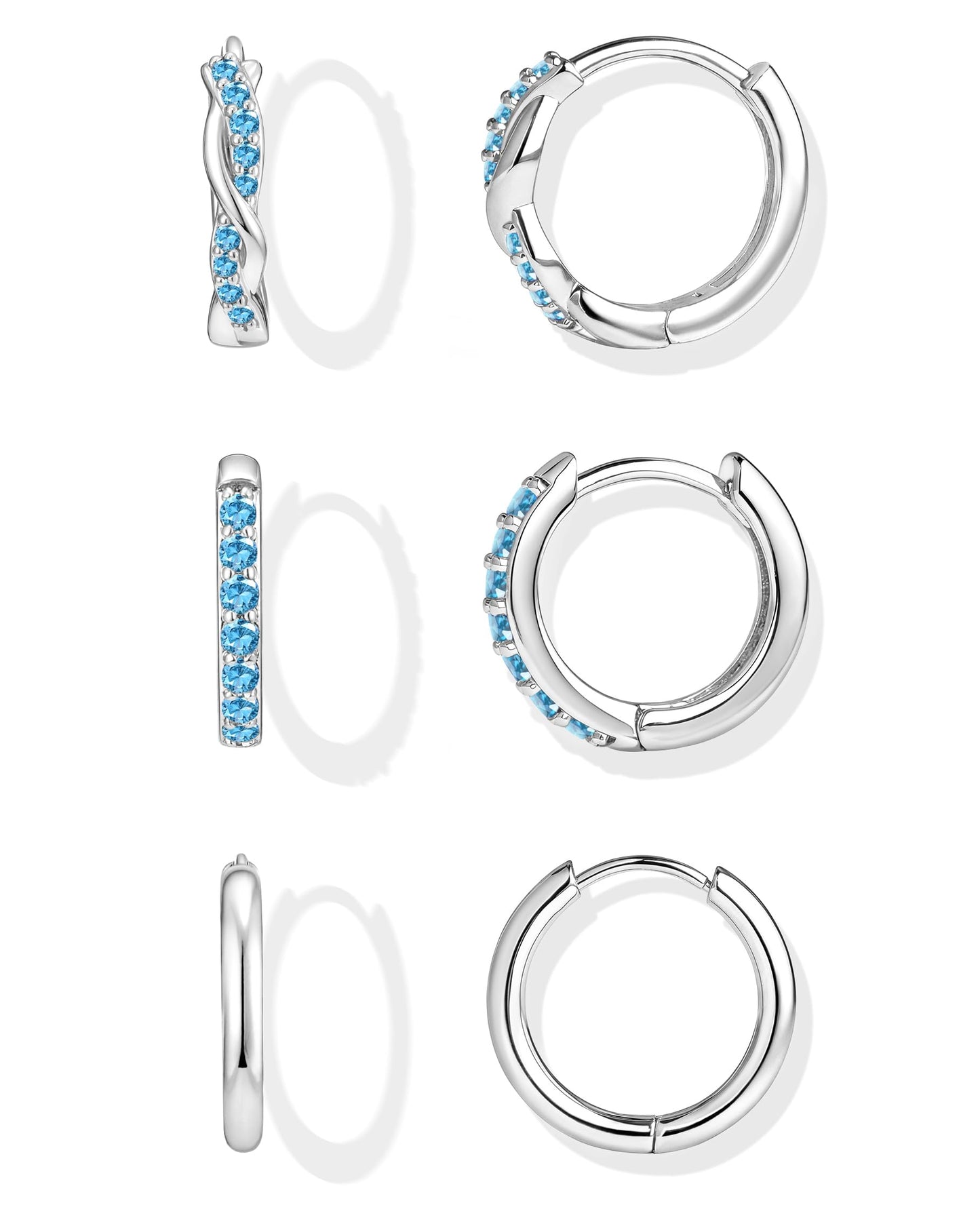 Gold-Tone Silver-Tone Hoop Earrings
