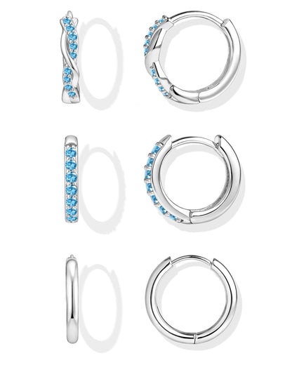 Gold-Tone Silver-Tone Hoop Earrings