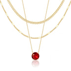 14K Gold Layered Necklace Set