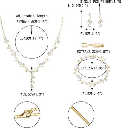 2-Piece White Pearl CZ Jewelry Set