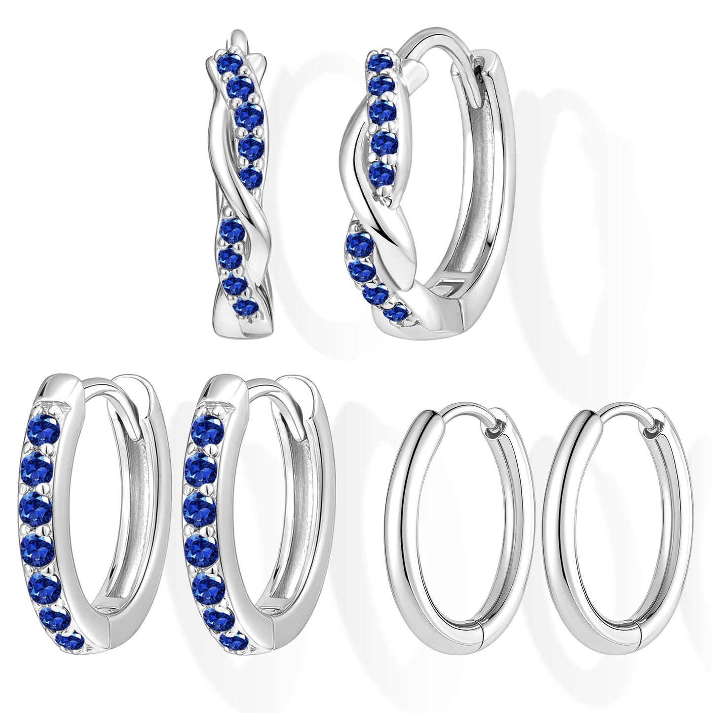 Gold-Tone Silver-Tone Hoop Earrings