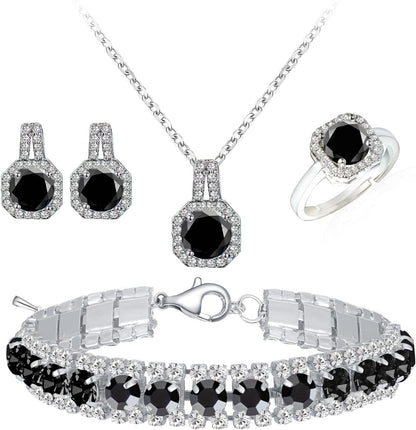 4-Piece CZ Jewelry Set