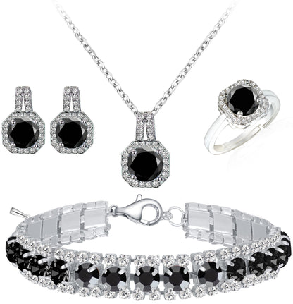4-Piece CZ Jewelry Set