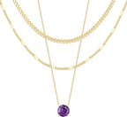14K Gold Layered Necklace Set