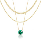 14K Gold Layered Necklace Set