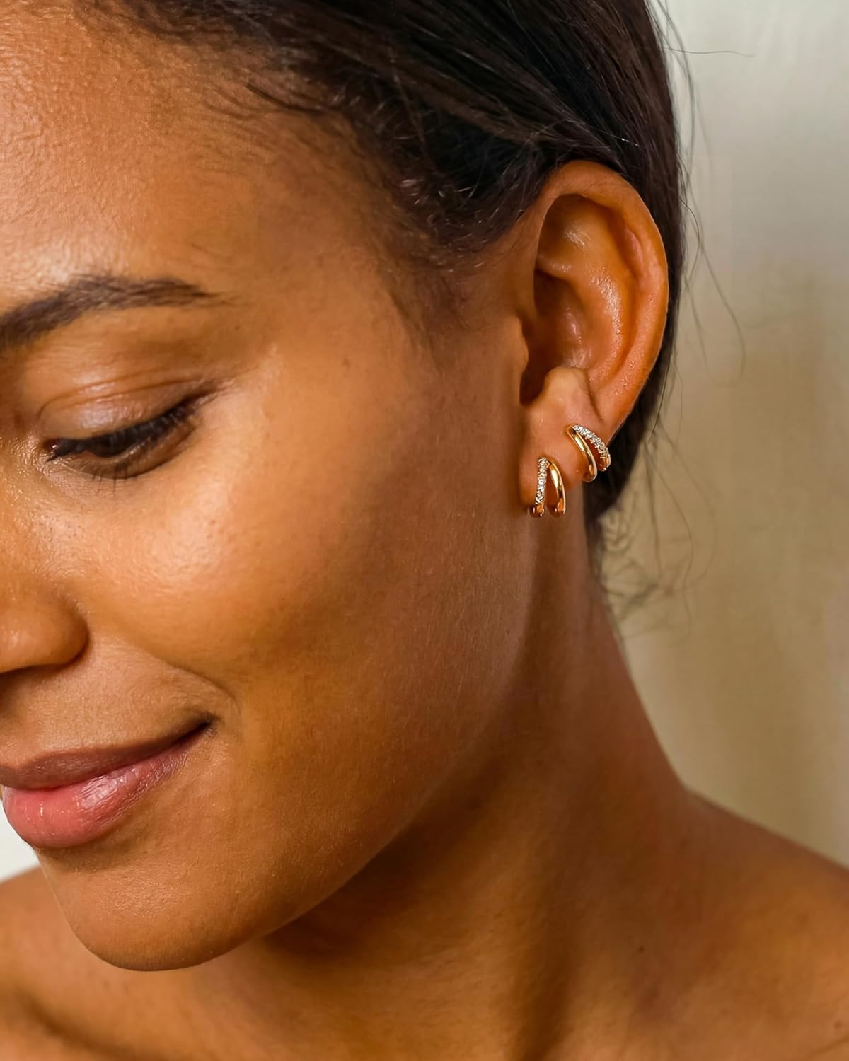 Gold-Tone Hoop Earrings