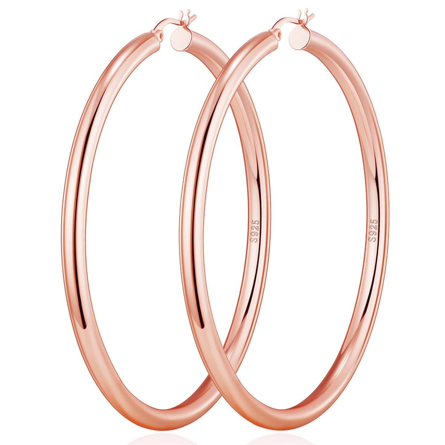 Gold-Tone Silver-Tone Chunky Hoop Earrings